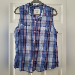 Sonoma plaid tank‎ size XL
